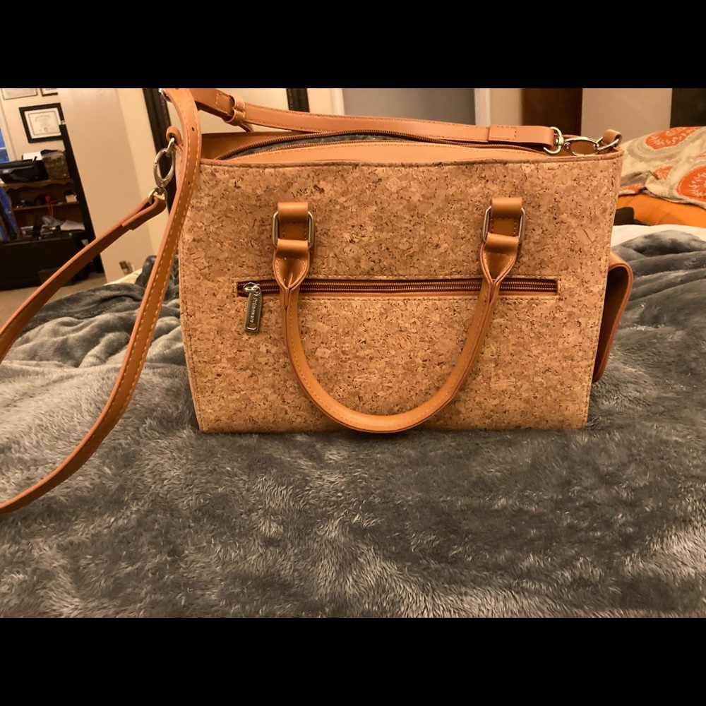 Cork wine purse